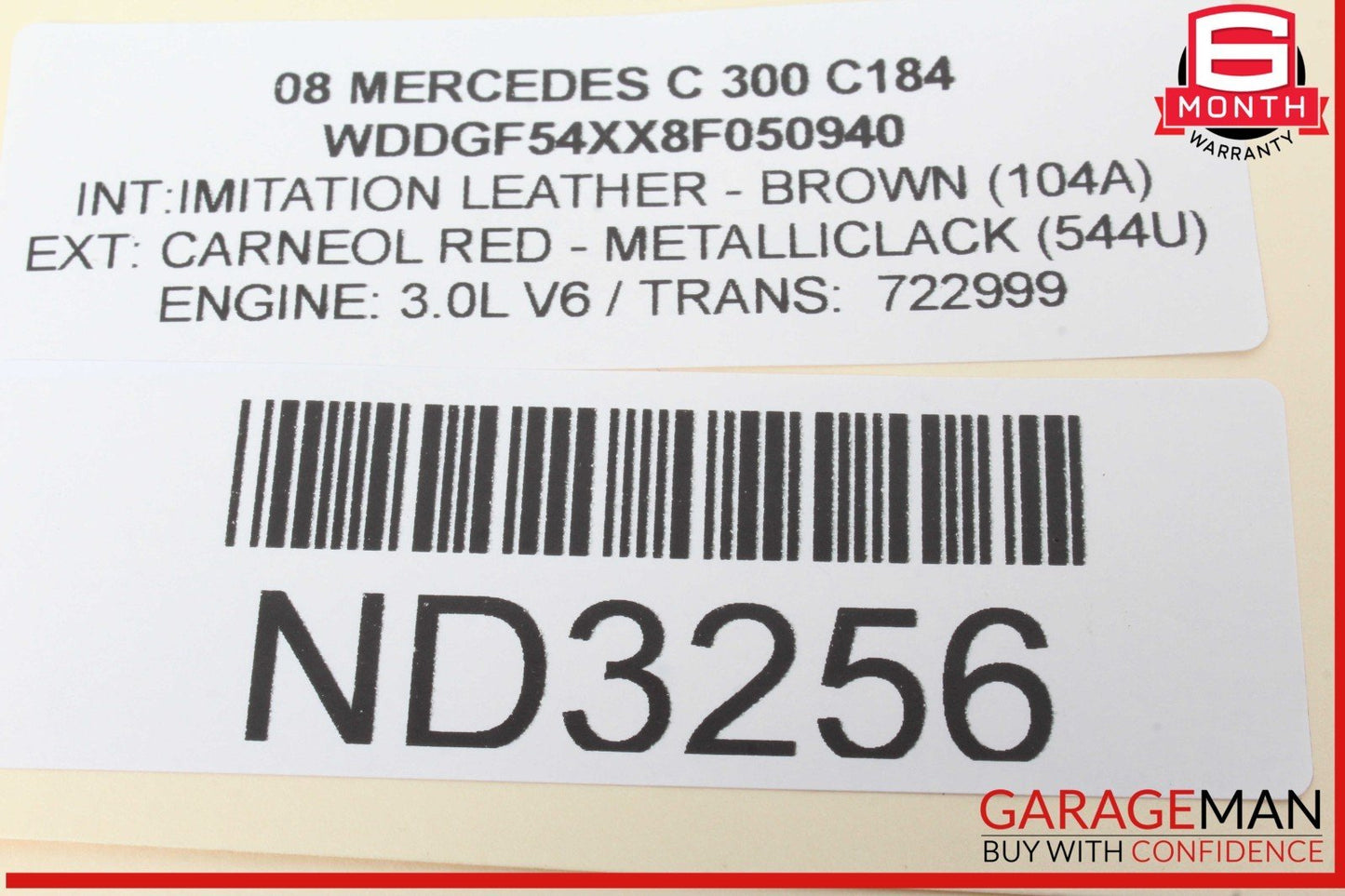 08-15 Mercedes W204 C300 C250 Front Right Passenger Side Dash Airbag OEM