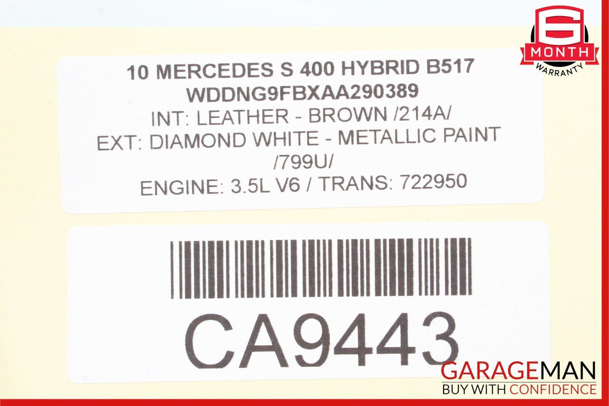 10-13 Mercedes W221 S400 S550 S350 Door Harness Rear Left or Right Side OEM