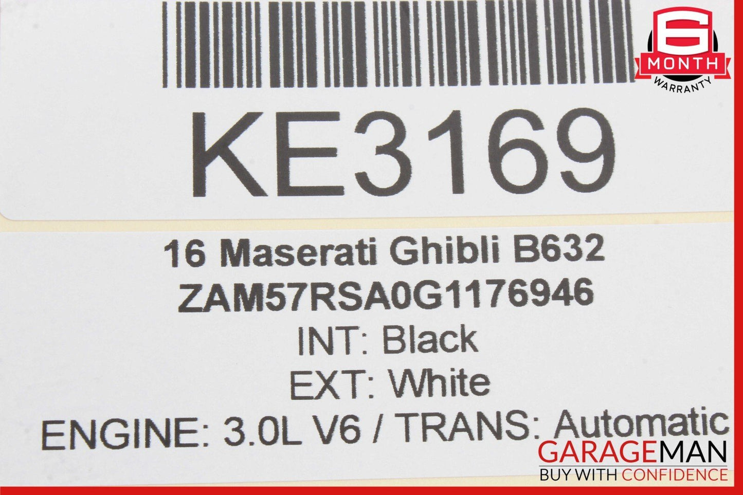 14-17 Maserati Ghibli Front Right Side Door Lock Latch Actuator Assembly OEM