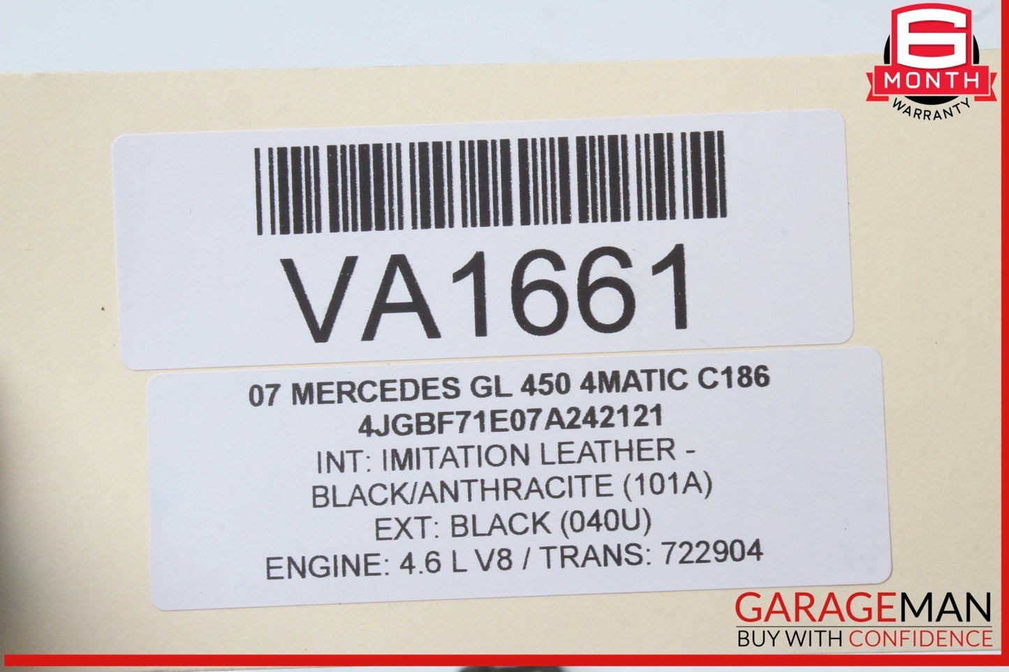 06-12 Mercedes X164 GL450 4MATIC Rear PDC Bumper Parking Sensor Wire Harness OEM