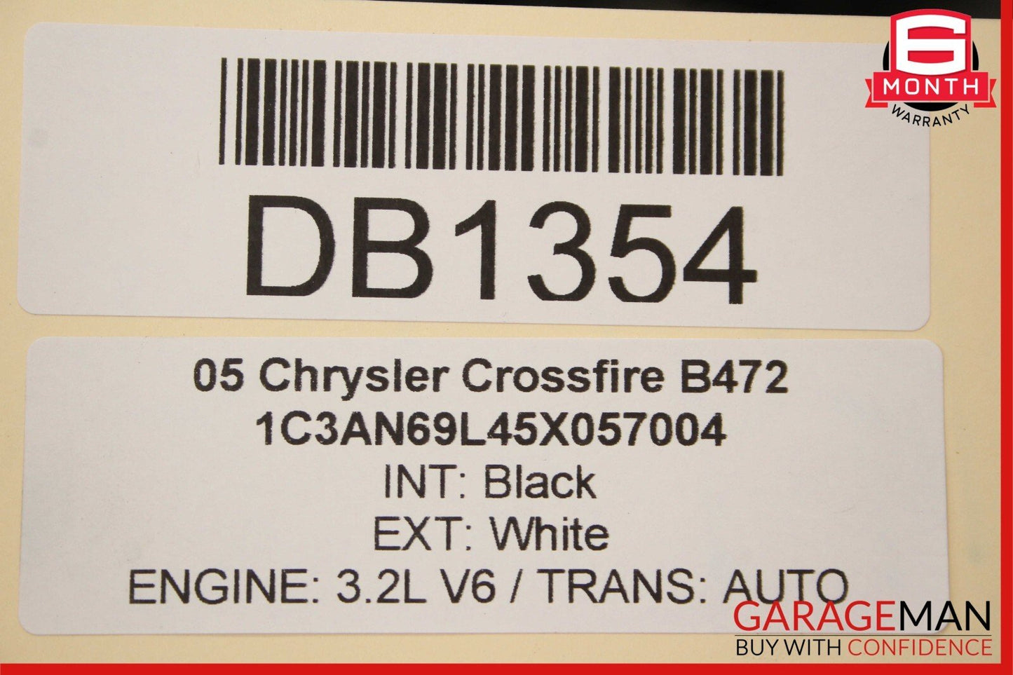 05-06 Chrysler Crossfire 3.2L V6 Complete Engine Motor Block Assembly OEM 124k