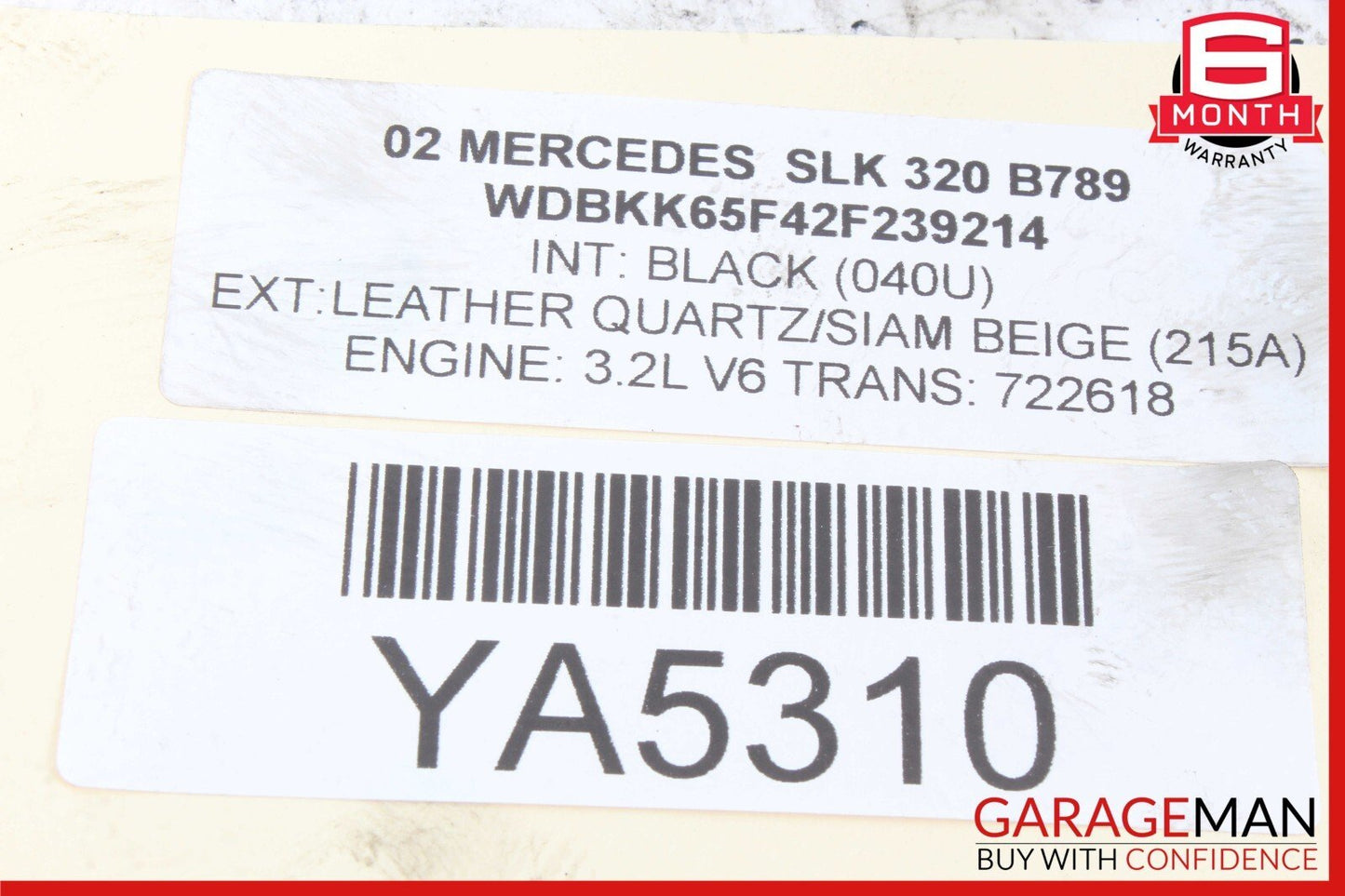 01-04 Mercedes R170 SLK230 Power Steering Rack Gear Box Gearbox 1244610805 OEM