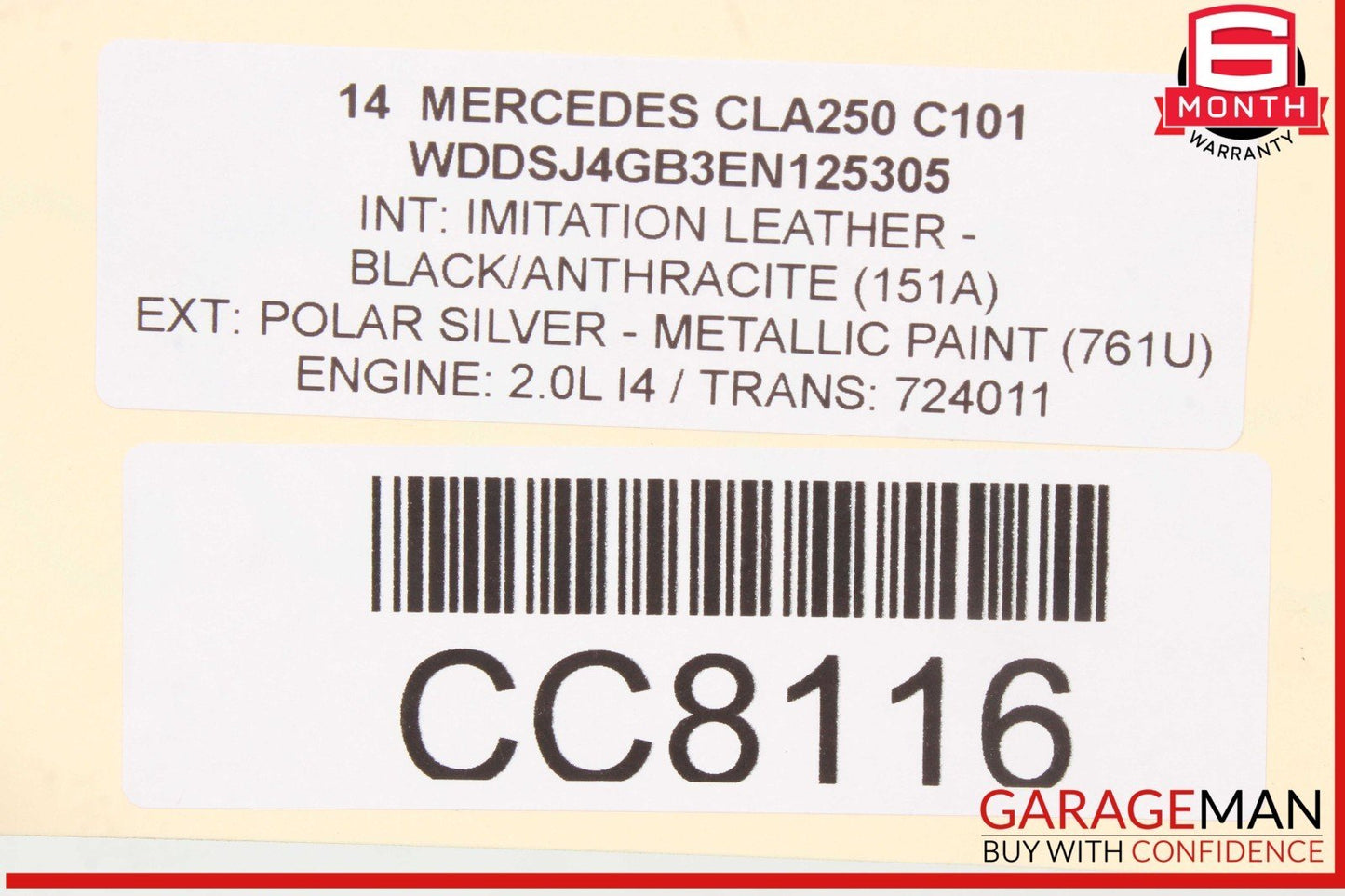 14-18 Mercedes W117 CLA250 Front Right Side Wing Fender Panel Cover OEM