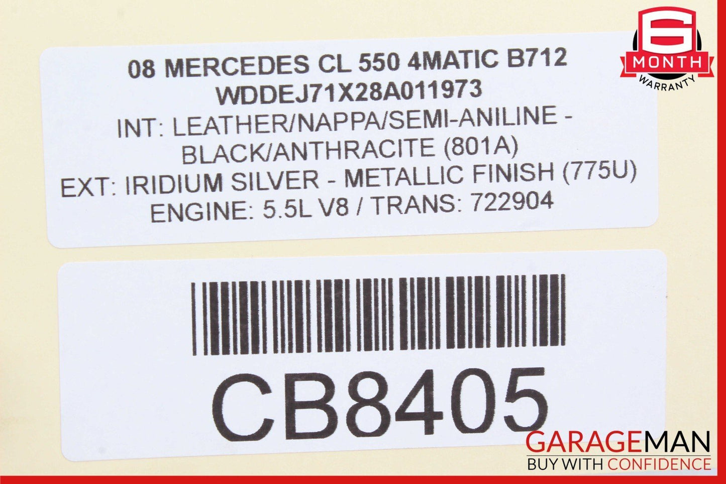 07-09 Mercedes W216 CL550 Center Console Multi Function Switch Control Knob Assy