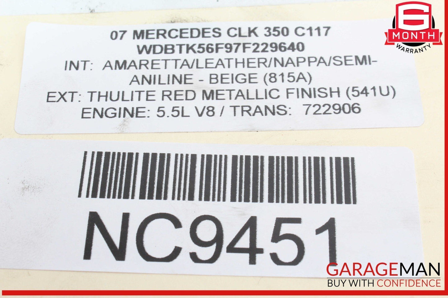 05-12 Mercedes W209 CLK350 C230 CLS550 SL550 Lower Oil Pan 2720100128 OEM