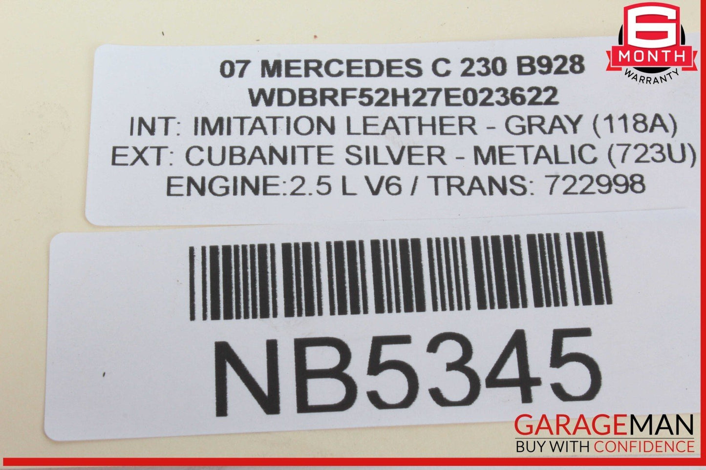 07-14 Mercedes W203 C230 CL550 Ignition Coil Coils Set of 6 0001502780 OEM