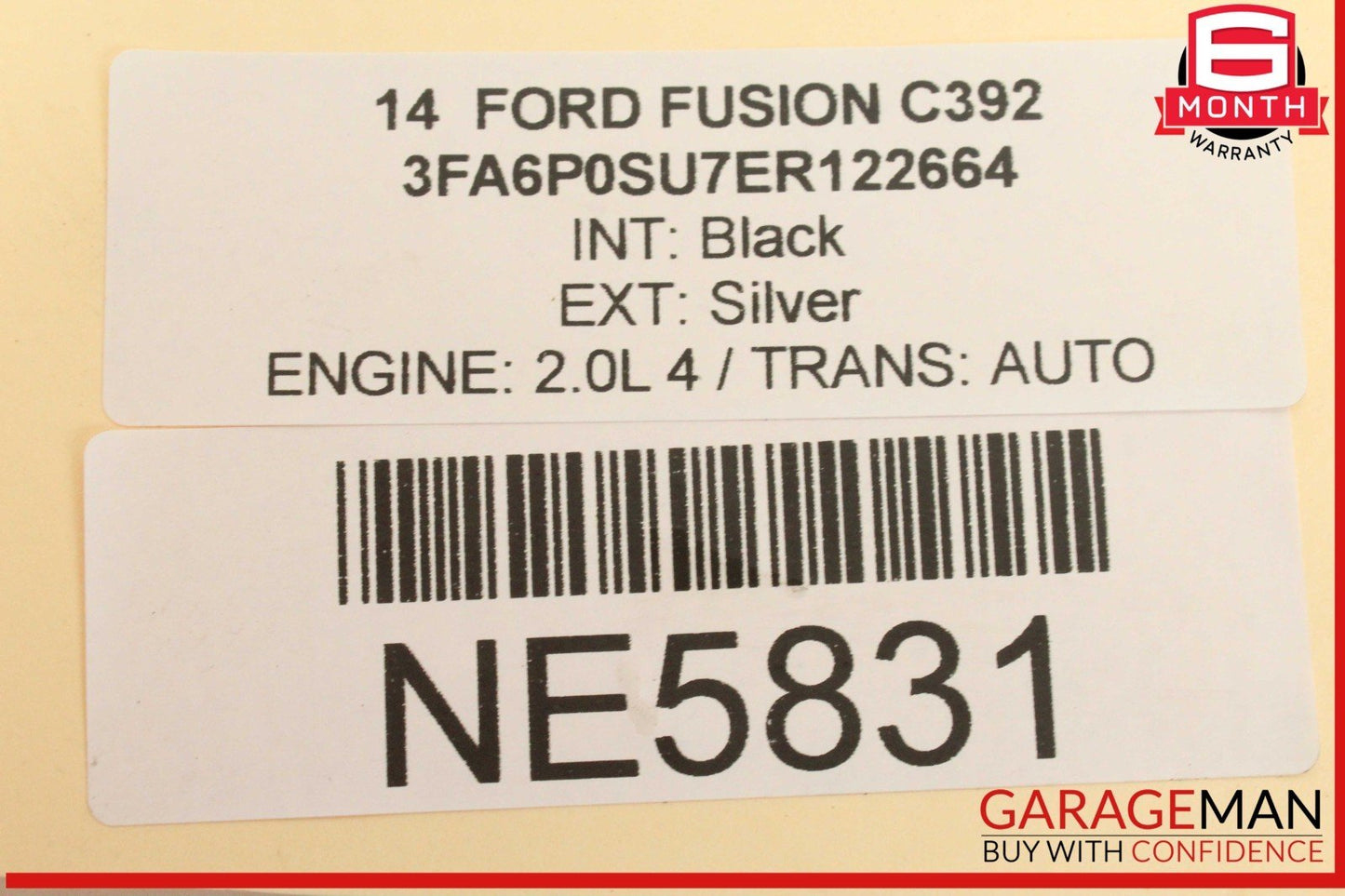 13-16 Ford Fusion Rear Right Passenger Side Outer Tail Light LED Lamp OEM
