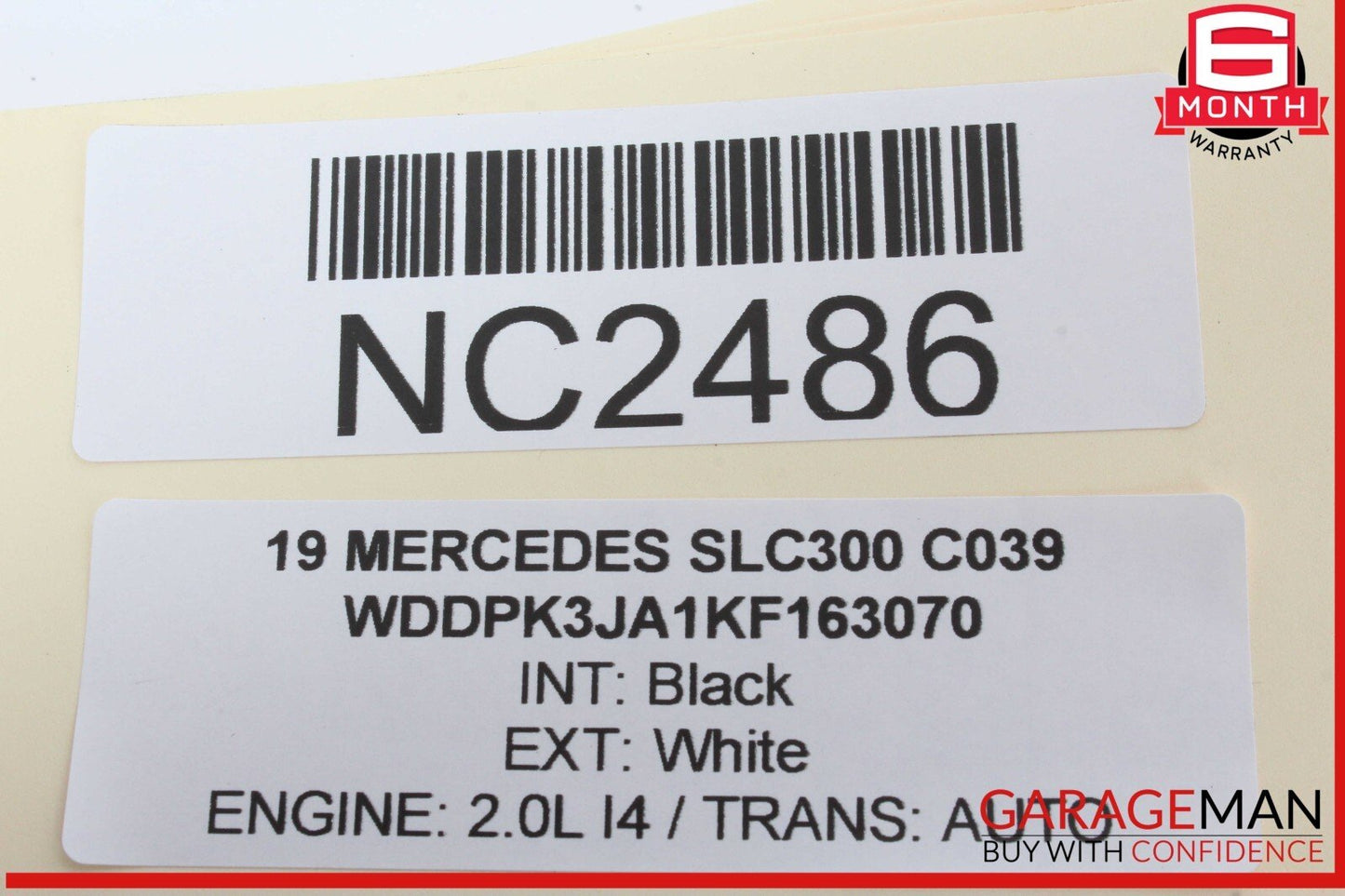 14-20 Mercedes R172 SLC300 SLC43 AMG Ignition Switch Module w/ Key 2189054701