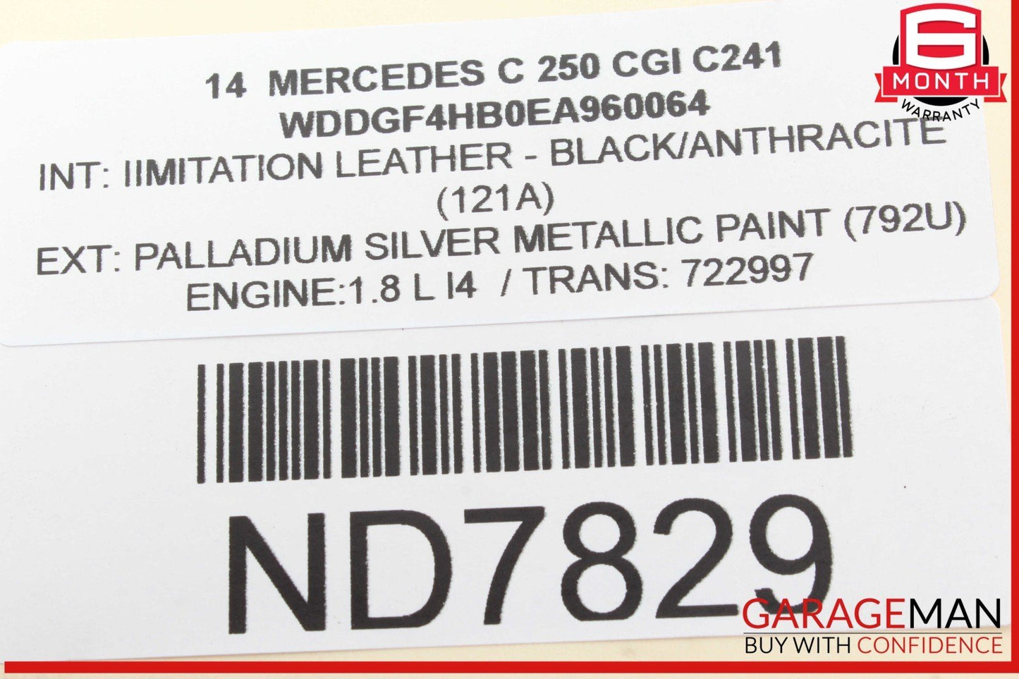 08-20 Mercedes W204 C250 CGI Front Right Side Spindle Knuckle Hub Bearing OEM