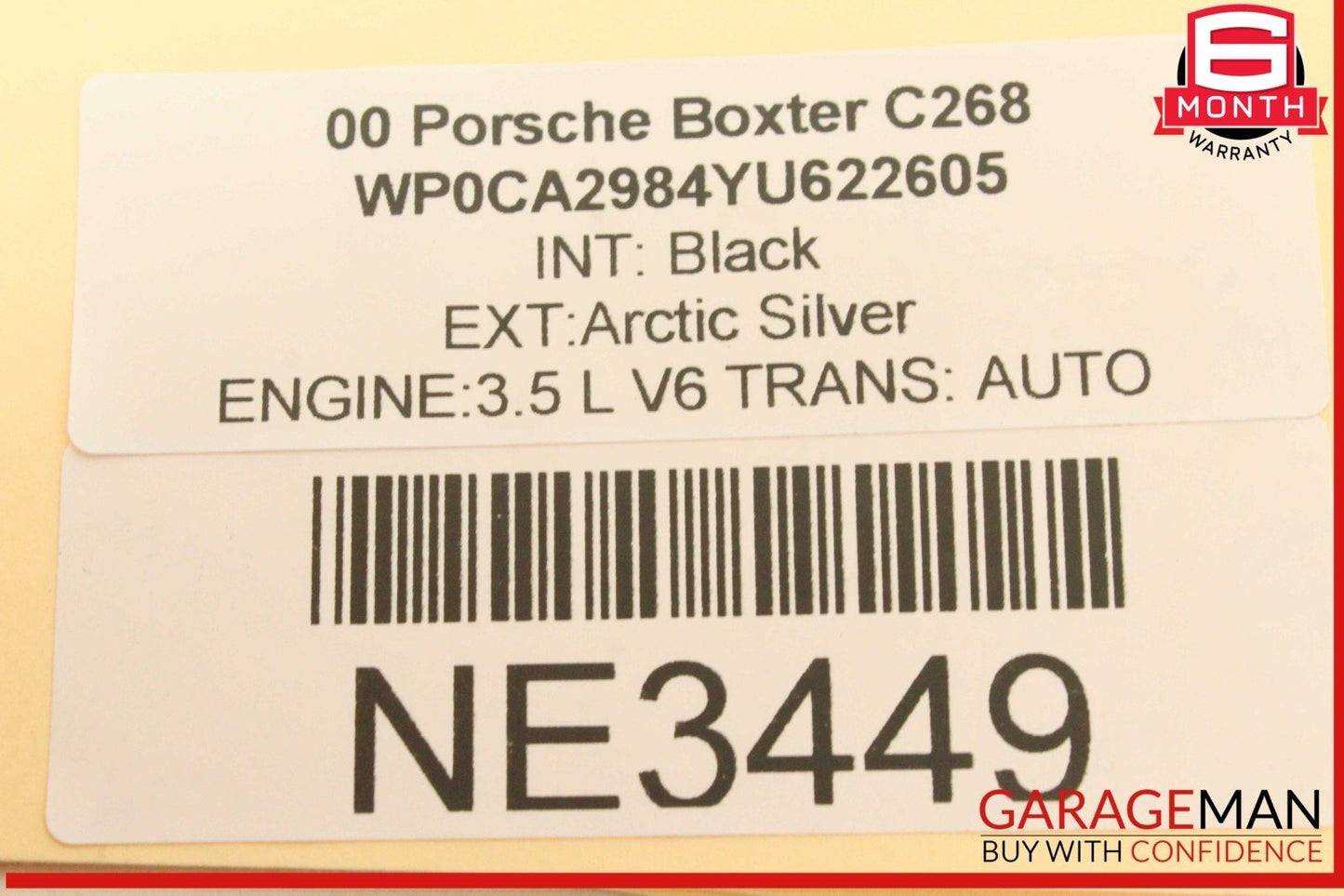 97-04 Porsche Boxter 986 Engine Motor Mount Bracket 98637530901 OEM