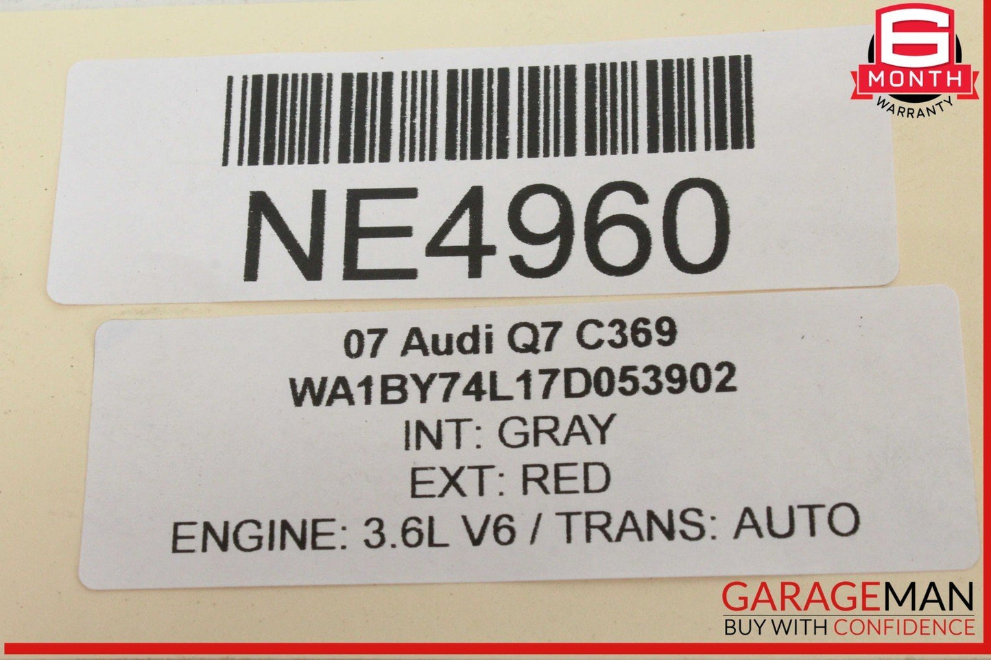 07-09 Audi Q7 Front Left Driver Side Head Light Lamp HID Xenon Adaptive OEM