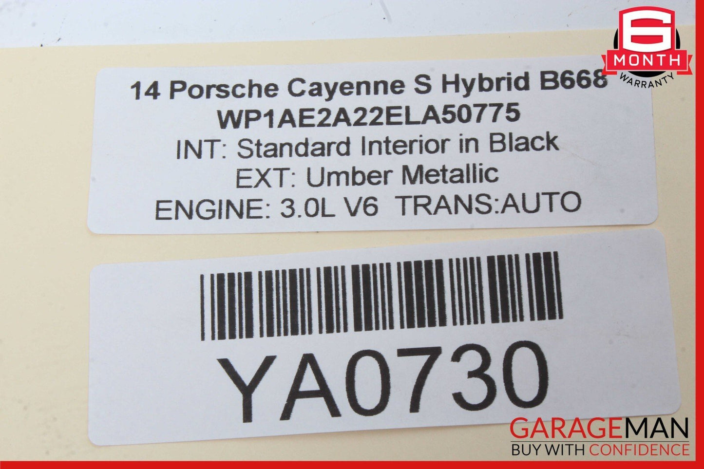 11-18 Porsche Cayenne 958 Hybrid S Front Right Spindle Knuckle Hub Bearing OEM