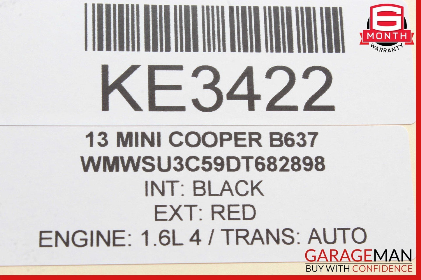 07-15 Mini Cooper Right Center Dash Middle Vent A/C AC RG/24504/156 OEM