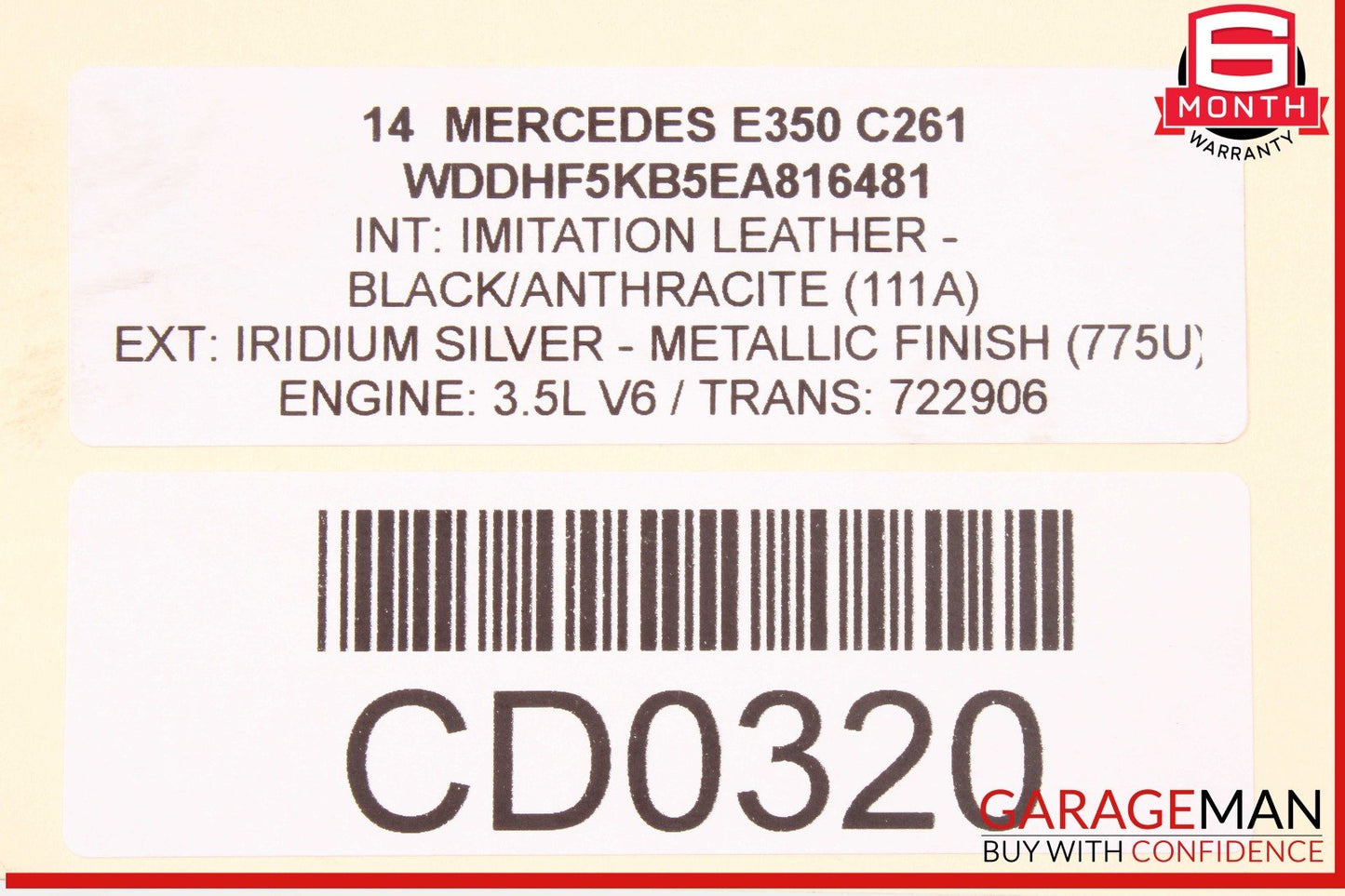 08-16 Mercedes W204 E350 RWD Rear Differential Diff Axle Carrier 2.82 OEM