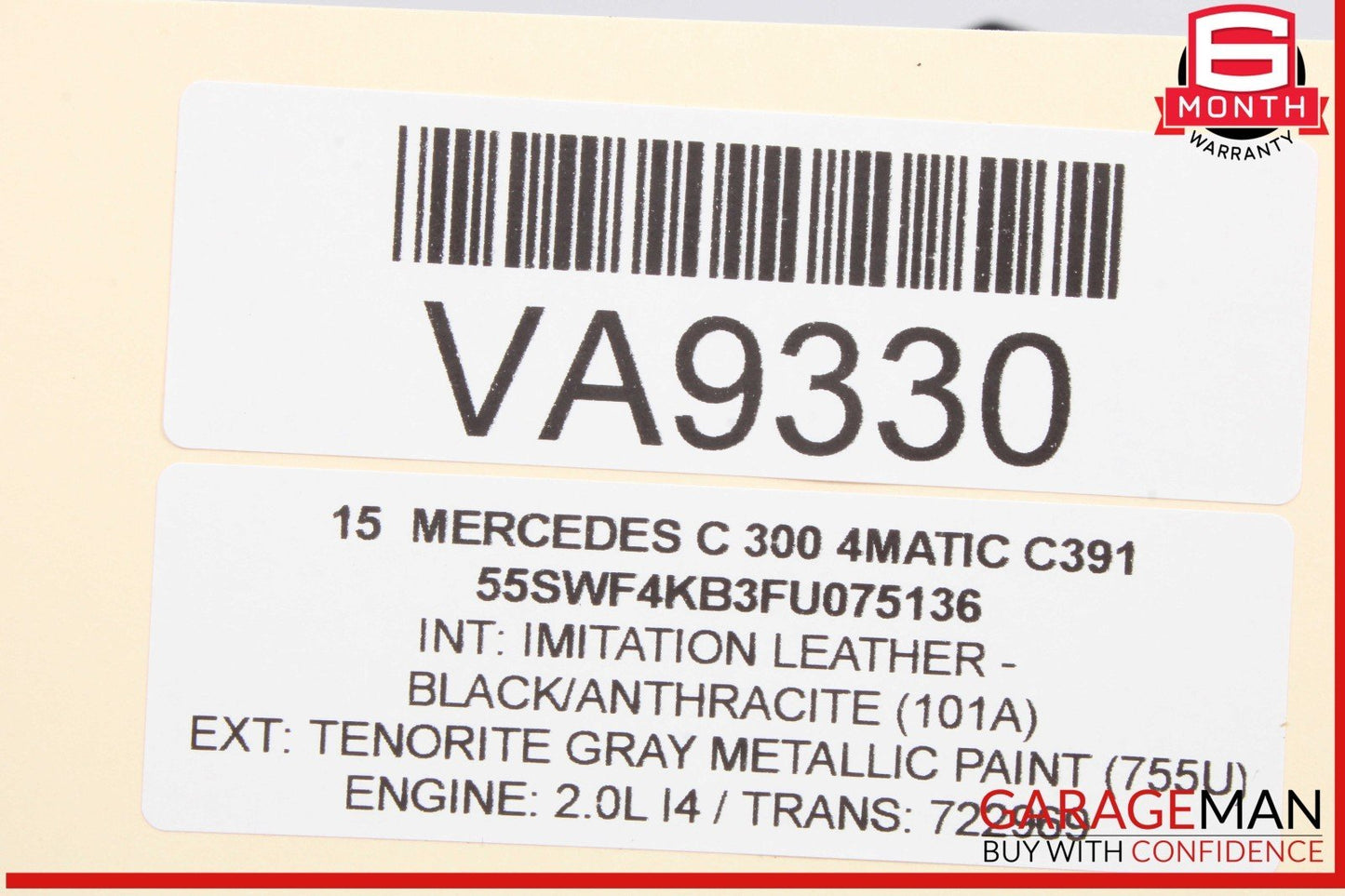 15-18 Mercedes W205 C300 4MATIC Front Right Headlight Lamp LED 2059064203 OEM