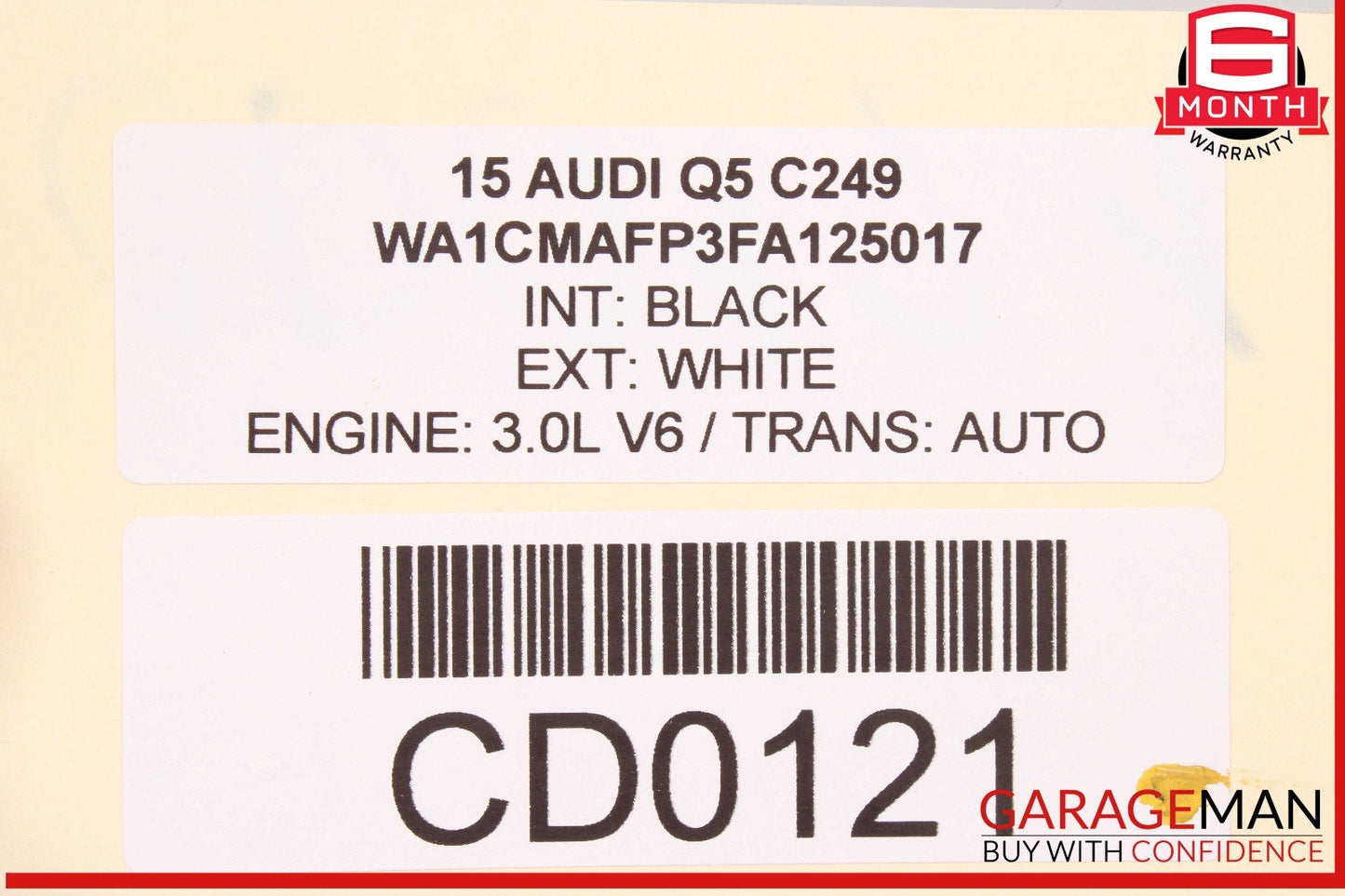 09-17 Audi Q5 Front Dash Dashboard Instrument Panel Cover Trim Assembly Black