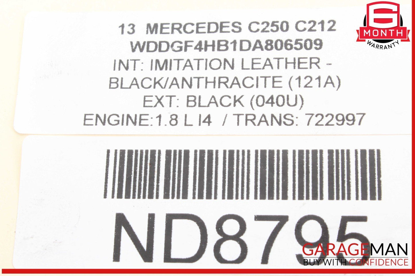 12-15 Mercedes W204 C250 SLK250 1.8L Turbo Turbocharger Manifold Assembly OEM