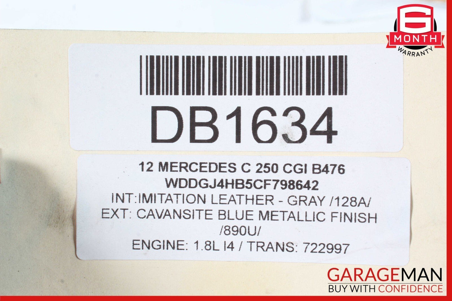 12-15 Mercedes C250 SLK250 7G Automatic Transmission Tranny Assy 722.997 147k