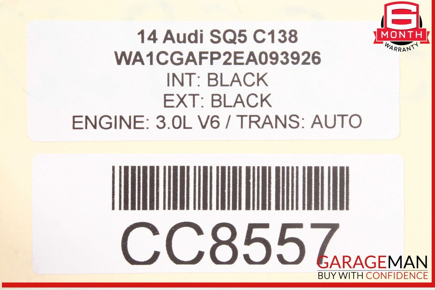14-17 Audi SQ5 3.0L Automatic Transmission Assembly OEM 114k