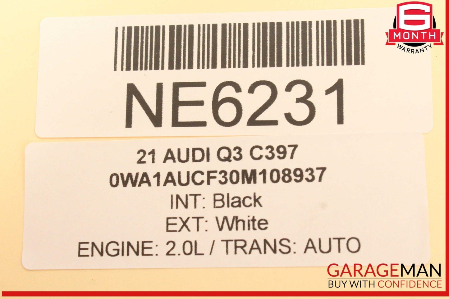 19-24 Audi Q3 A3 S3 Rear Right Side Window Regulator Motor 5Q0959802 OEM