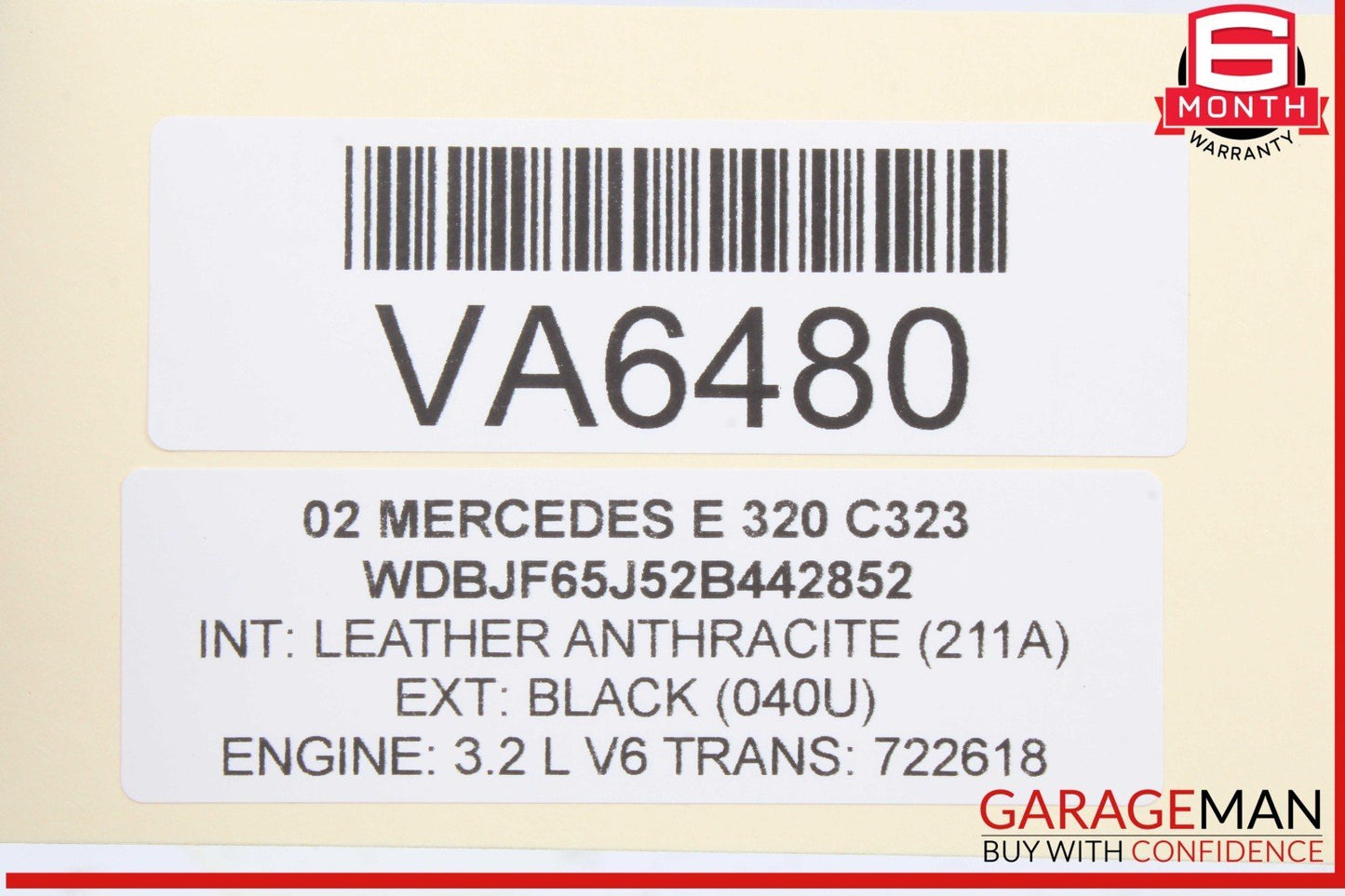 96-02 Mercedes W210 E320 E430 Rear Right Passenger Side Exterior Door Handle OEM
