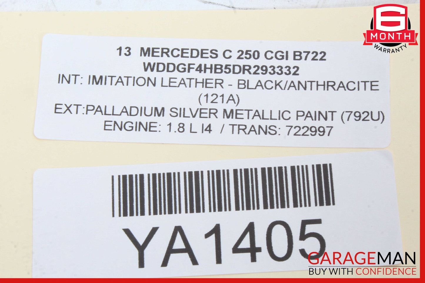 12-14 Mercedes W204 C350 C250 C300 Rear Right Side Tail Light Lamp LED