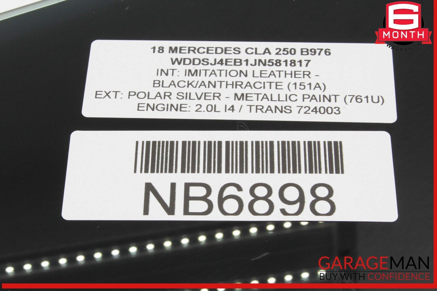 14-18 Mercedes W117 CLA250 Front Left Driver Side Door Window Glass OEM