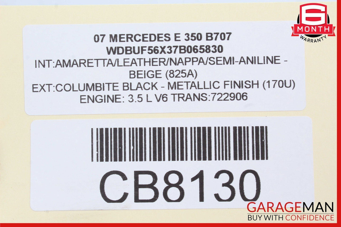 07-09 Mercedes W211 E350 Lower Engine Motor Oil Pan 2720100128 OEM