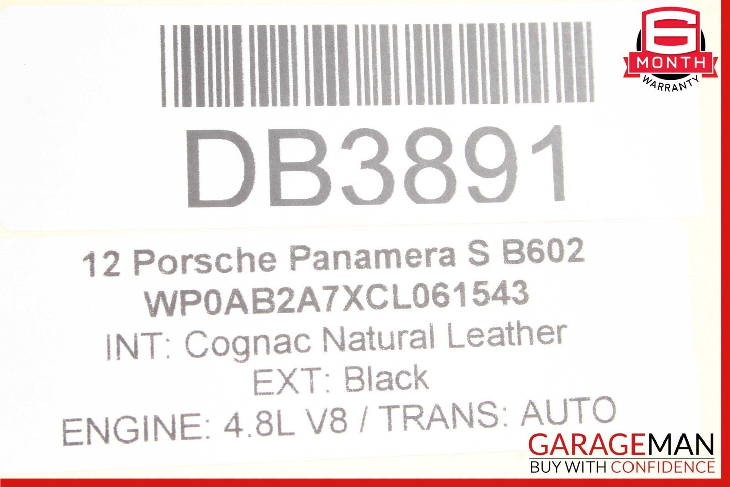 10-16 Porsche Panamera 970 4.8L Rear Propeller Shaft Driveshaft Assy 97042101102