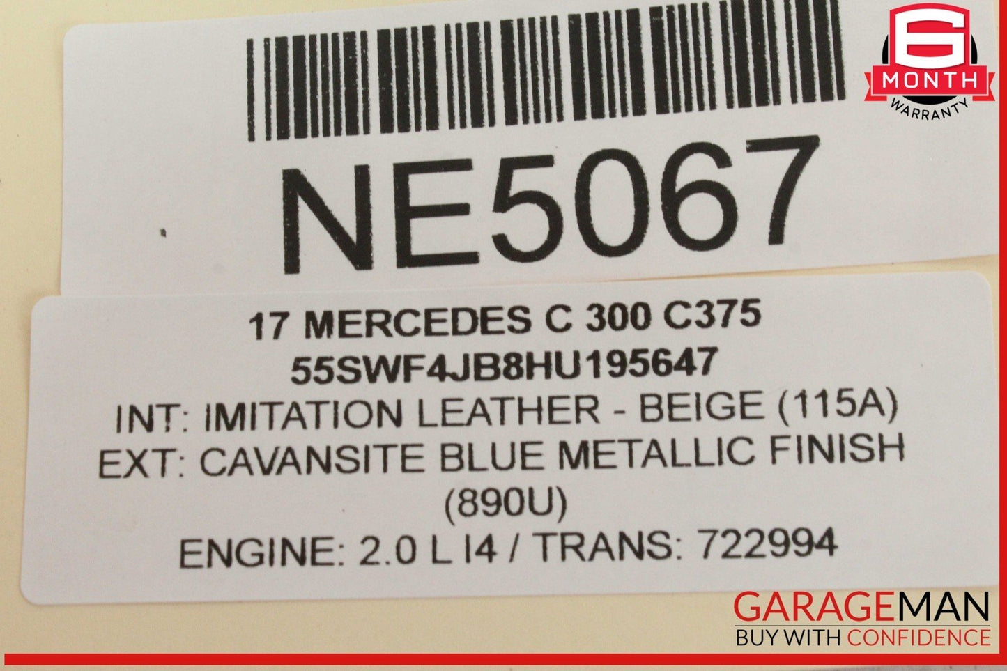 15-20 Mercedes W205 C300 C350e Front Left Side Door Window Regulator Motor OEM