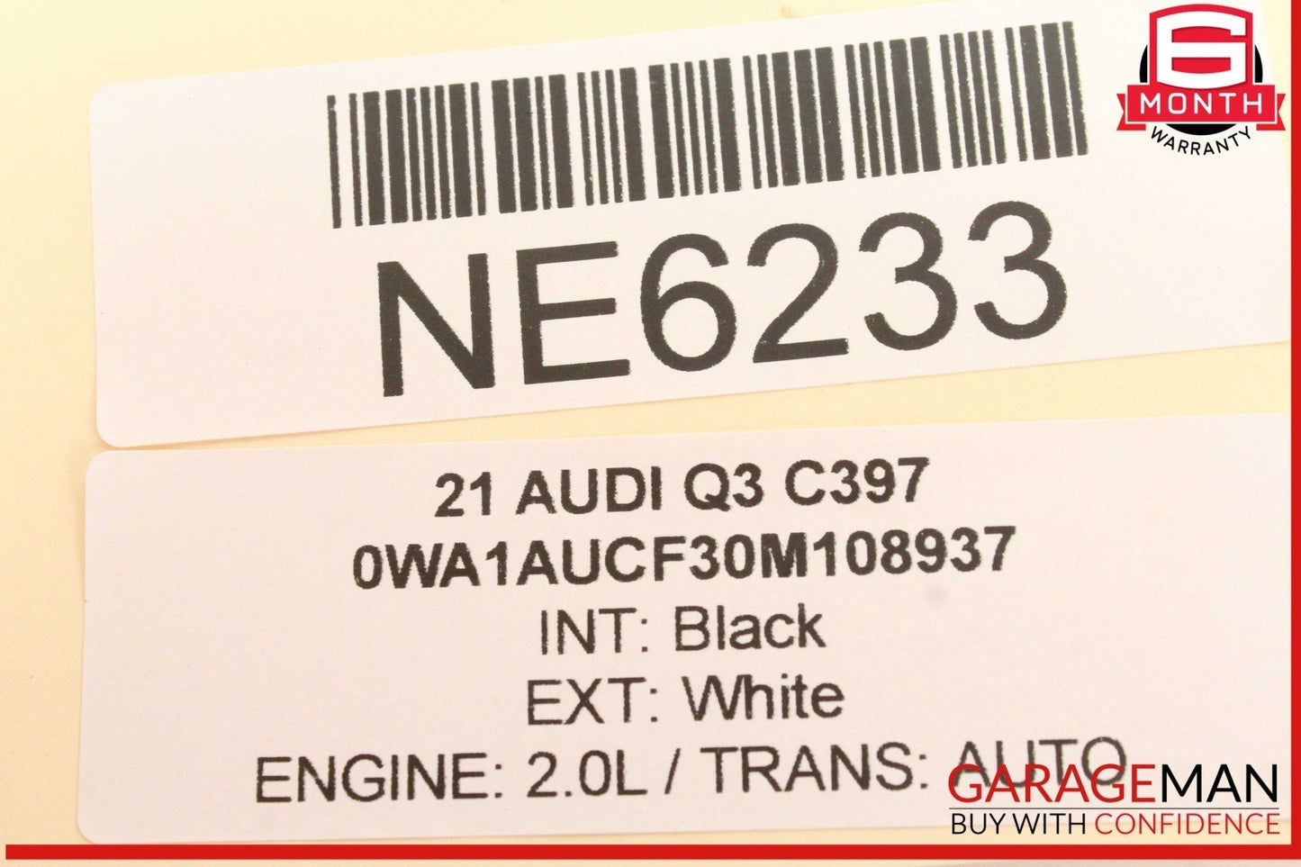 19-24 Audi Q3 Rear Window Wiper Motor 5E5955711B OEM