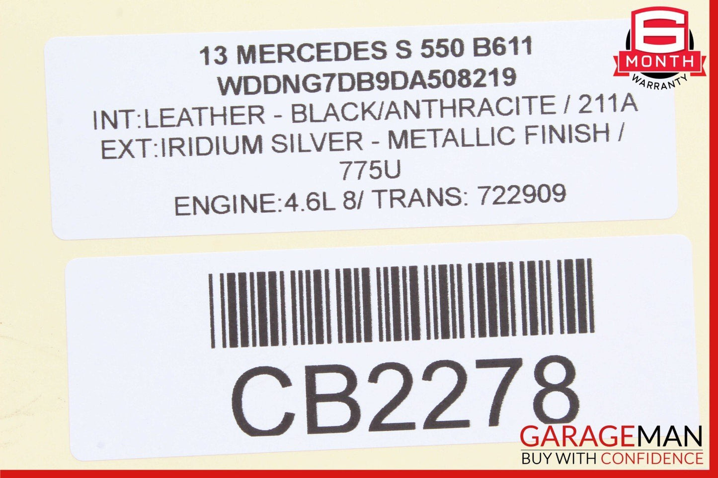 07-14 Mercedes W221 S550 Rear Left & Right Side Brake Caliper Calipers Set OEM