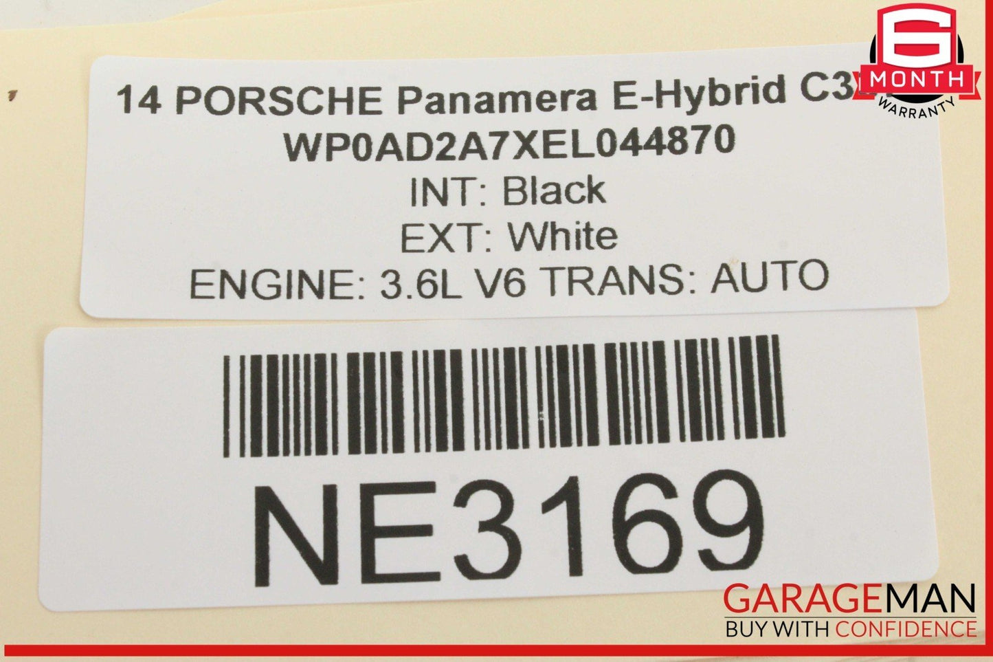 10-16 Porsche Panamera 970 E-Hybrid Rear Center Console Cupholder Panel Trim OEM