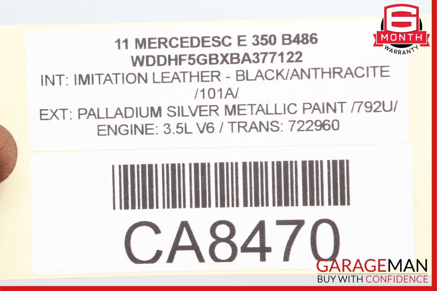 08-17 Mercedes W212 E350 C300 C350 Rear Right Side Spindle Knuckle Hub Bearing