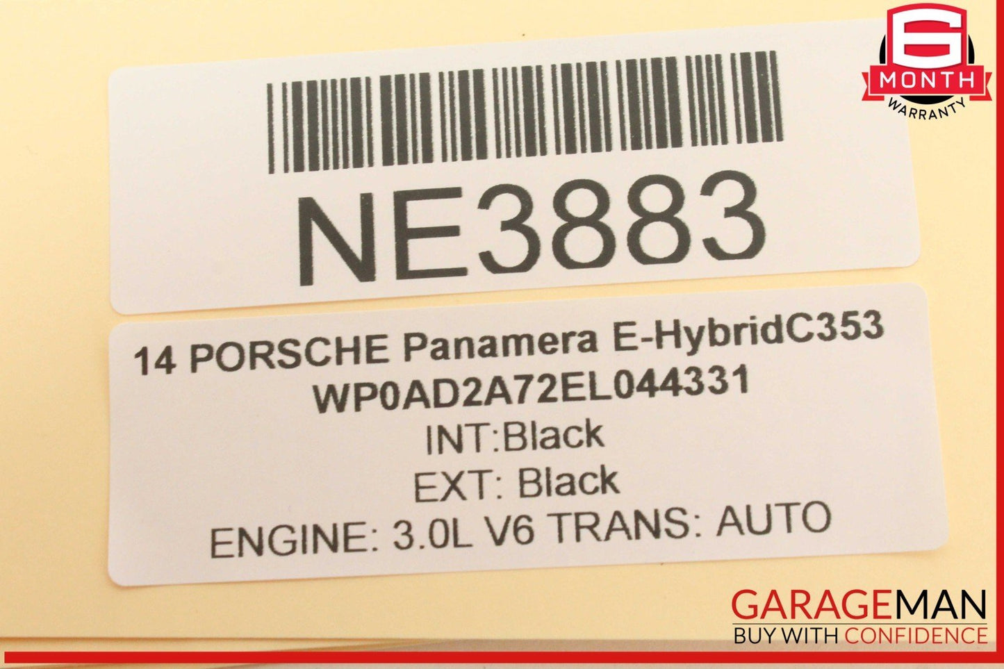 10-16 Porsche Panamera 970 E-Hybrid Front Upper Overhead Dome Light Lamp OEM
