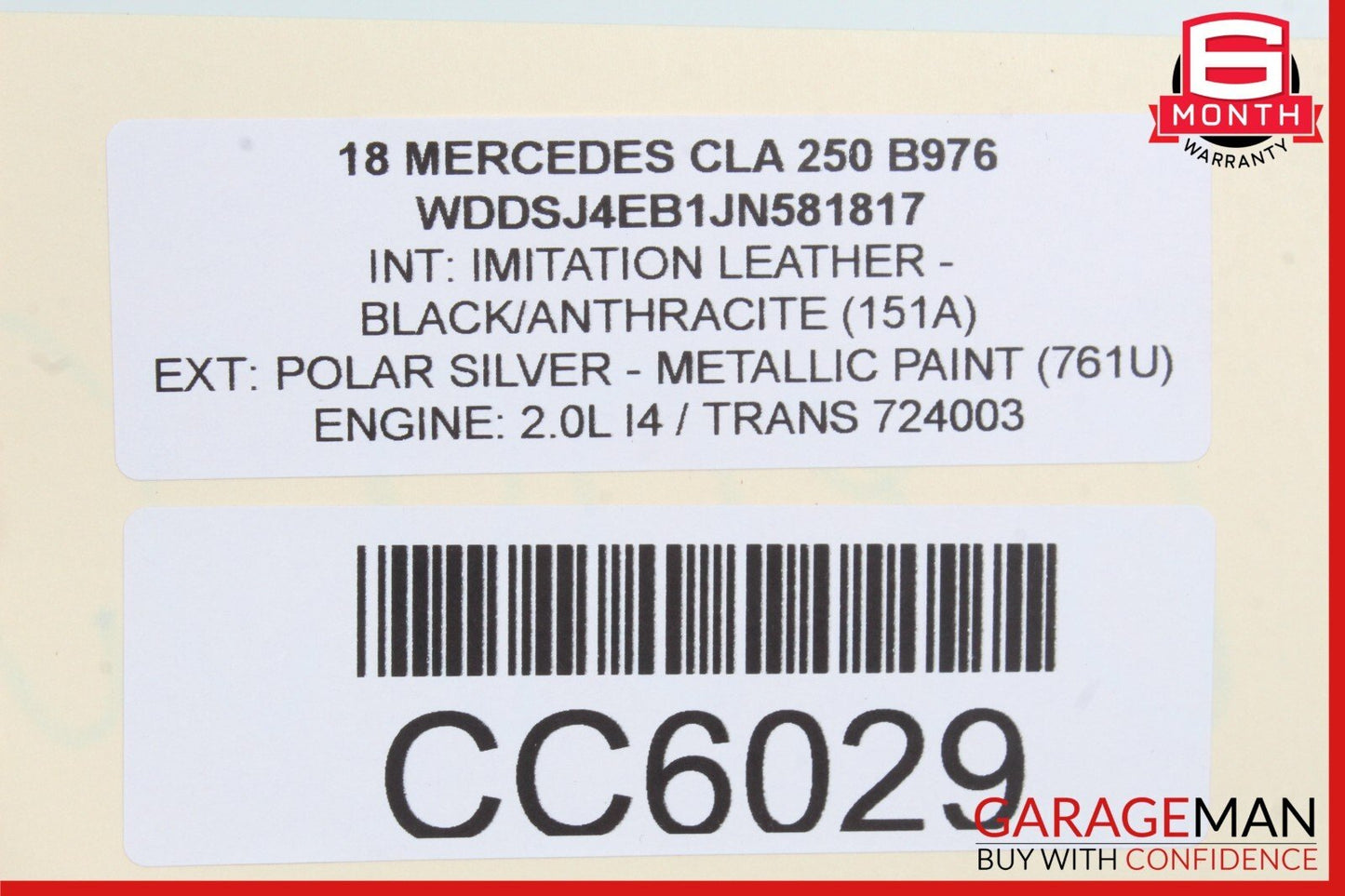 14-19 Mercedes W117 CLA250 Front Right Side Interior Door Trim Panel Black OEM
