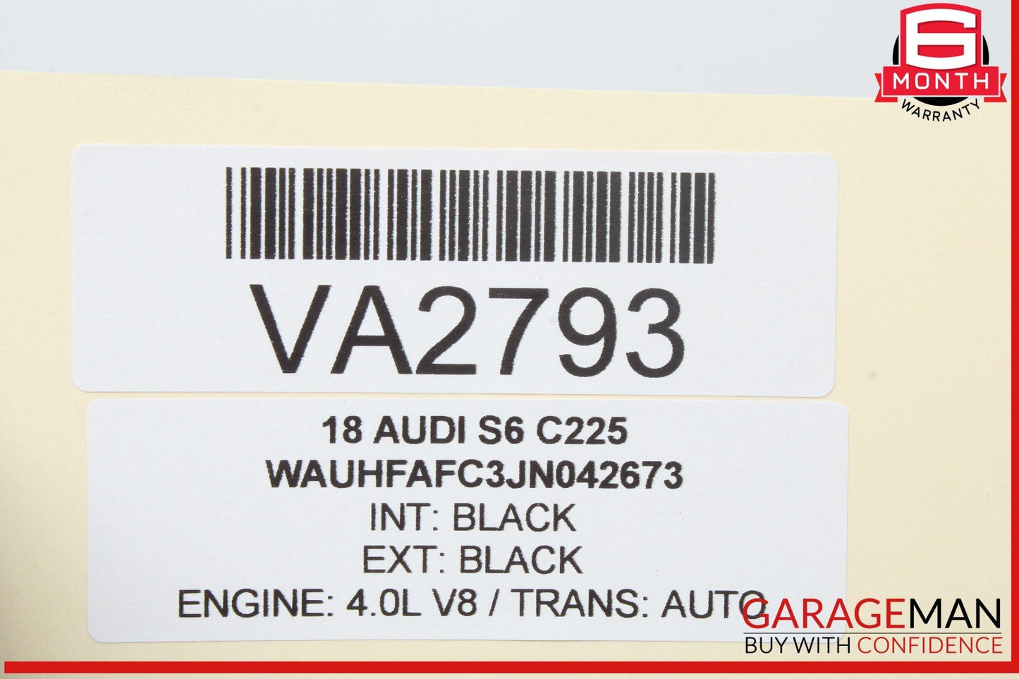 16-18 Audi S6 Front Right Headlight Lamp Assembly OEM