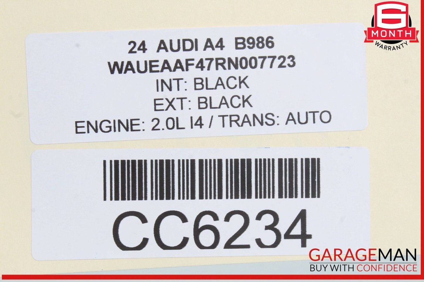 17-24 Audi A4 Front Right Lower Seat Bottom Cushion 8W0881406BA OEM