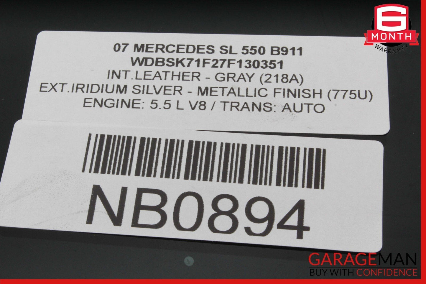 03-12 Mercedes R230 SL550 SL500 Front Left Driver Side Door Window Glass OEM