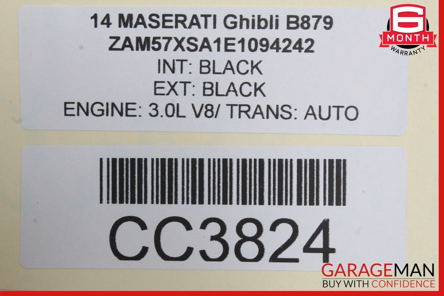 14-17 Maserati Ghibli M157 Rear Bench Lower Bottom Seat Cushion Cover Brown OEM
