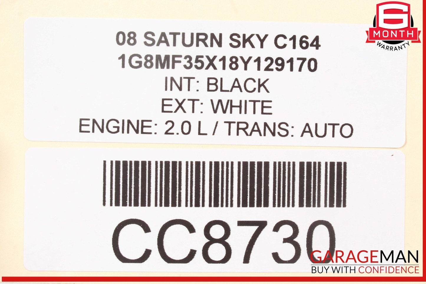 07-10 Saturn Sky 2.0L Automatic Transmission Assembly OEM 174k