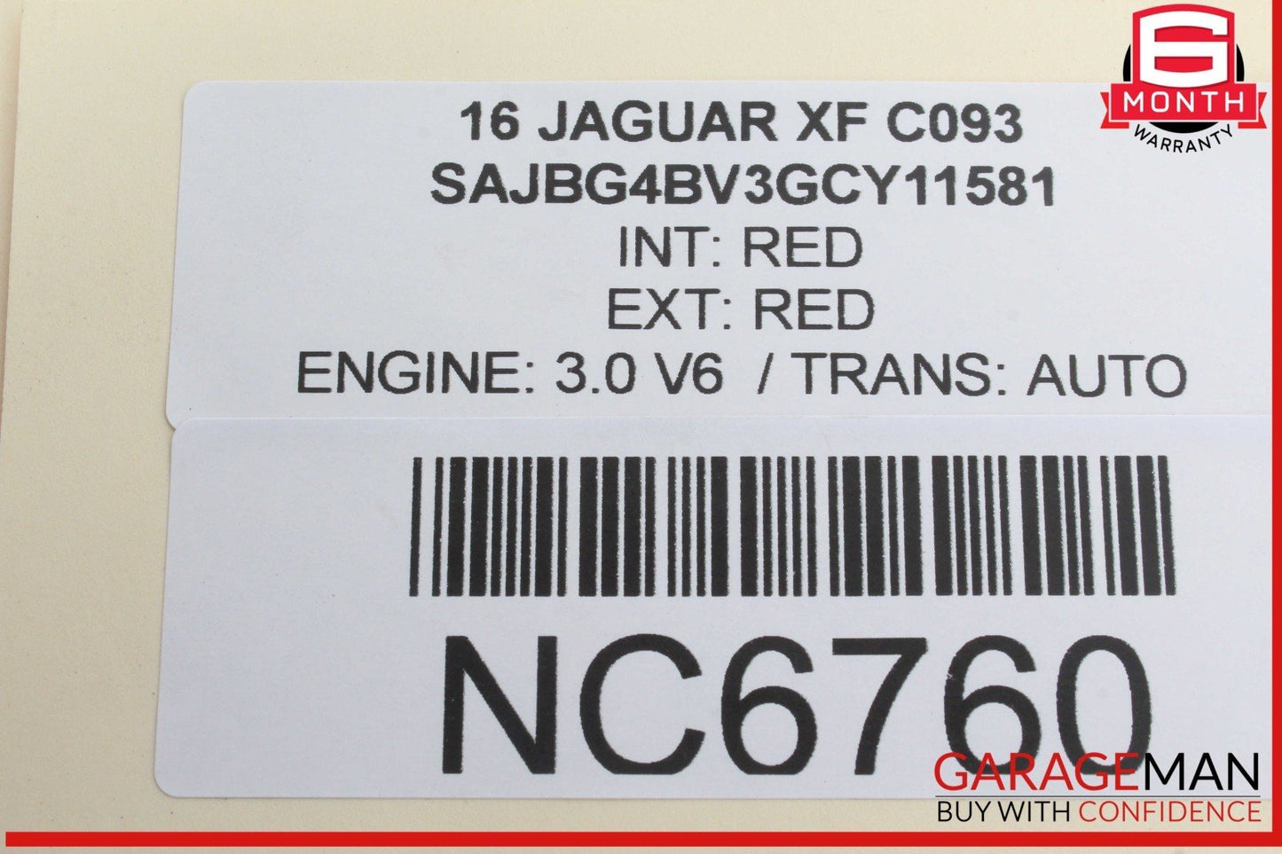 16-20 Jaguar XF Front Left and Front Right Side Hood Shock Lift Support Cylinder