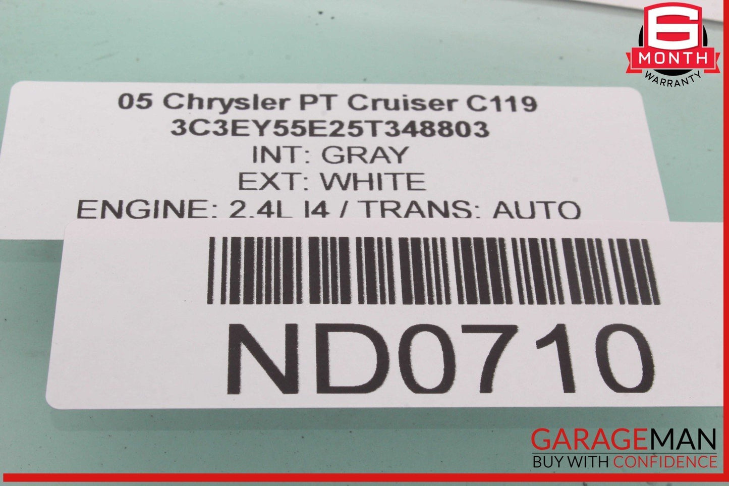 05-08 Chrysler PT Cruiser Rear Left Driver Side Quarter Window Glass OEM