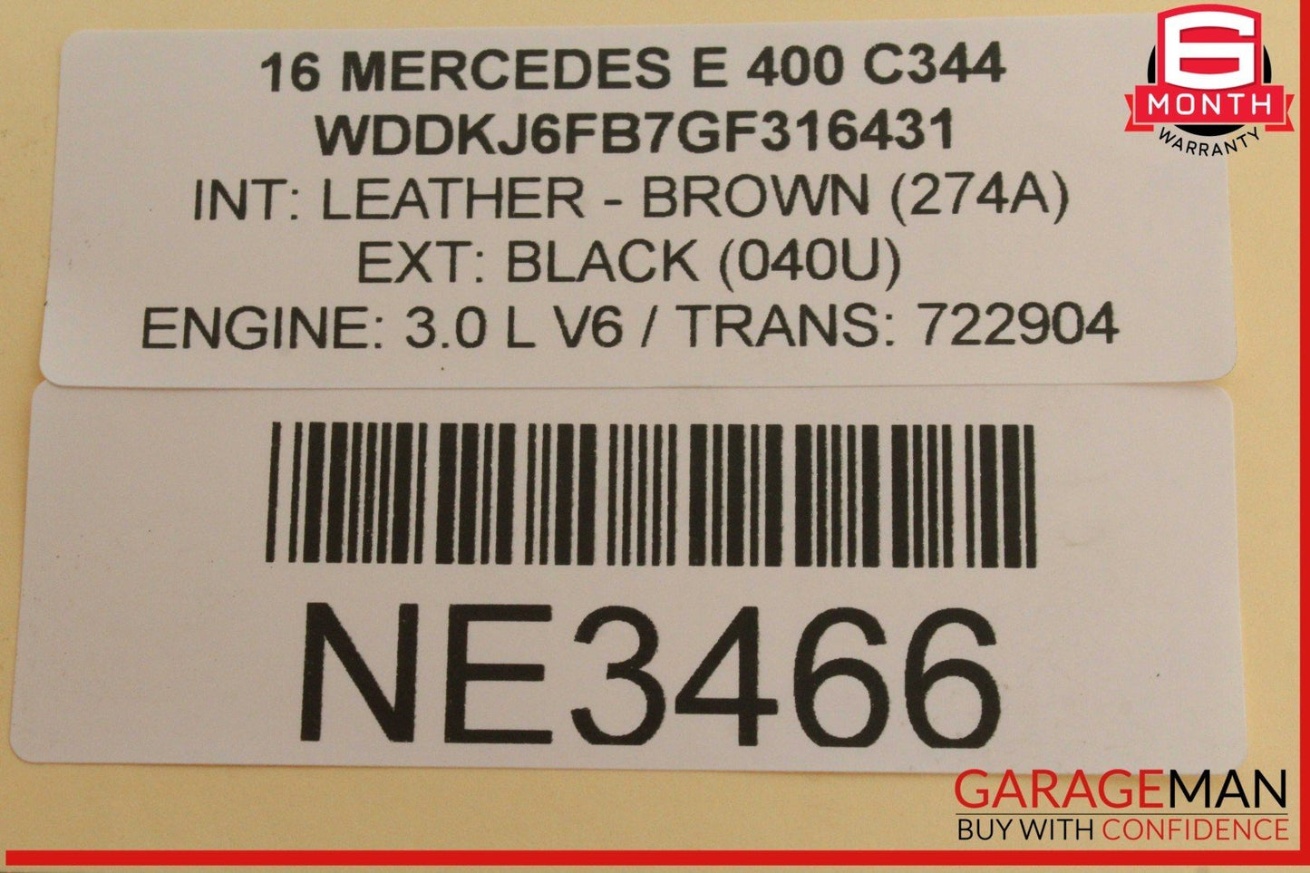 14-21 Mercedes W213 E400 SLC43 AMG Intercooler Hose Left Driver Side OEM