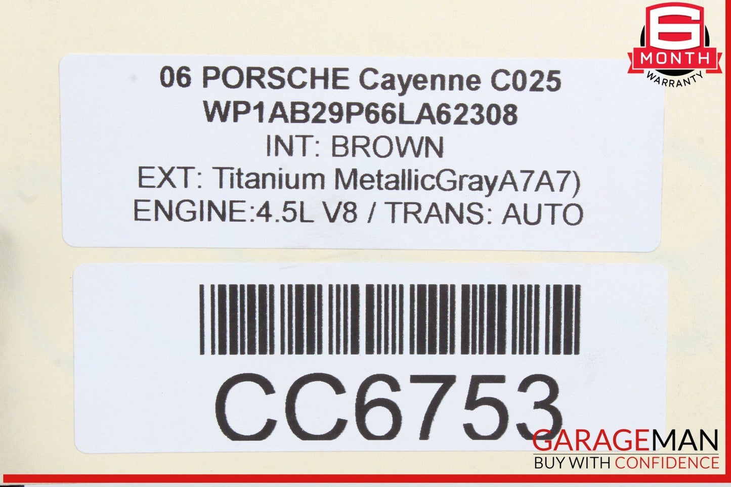 03-06 Porsche Cayenne 955 4.5 V8 Auto Trans Automatic Transmission Assy OEM 172k