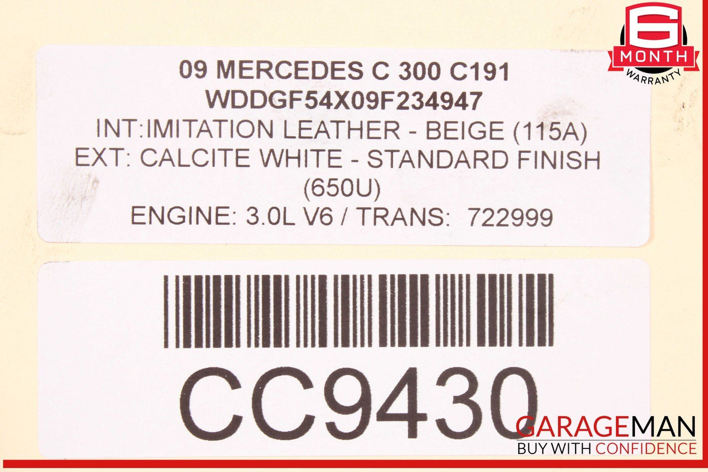 08-11 Mercedes W204 C300 Rear Diff Differential Diff Axle Carrier OEM
