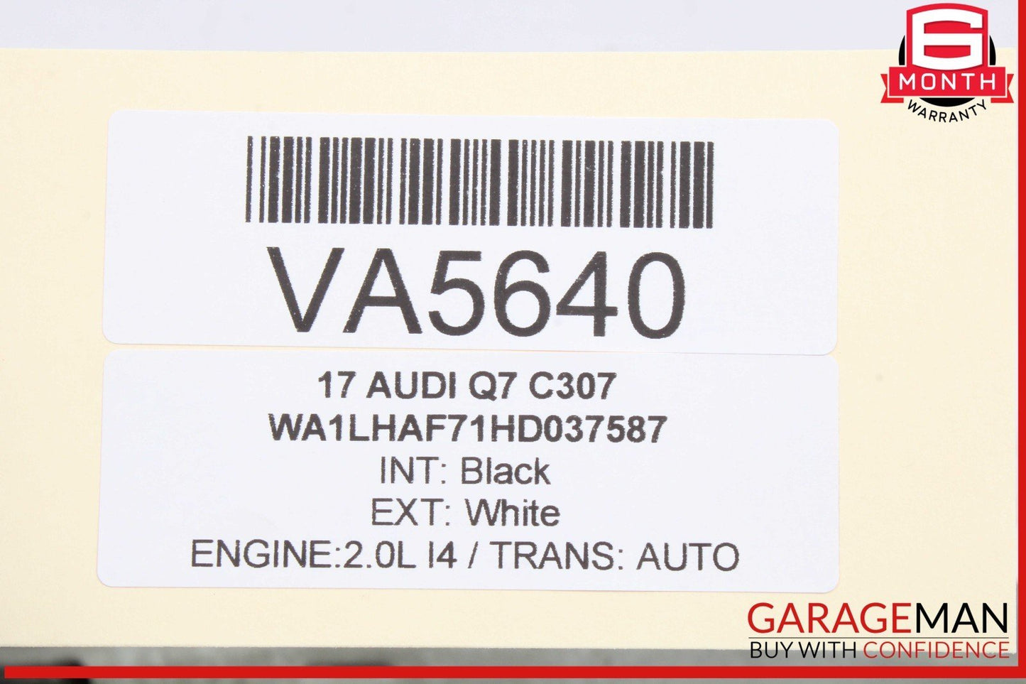 17-23 Audi Q7 Rear Left Driver Side Rearward Upper Control Arm 4M0505397Q OEM