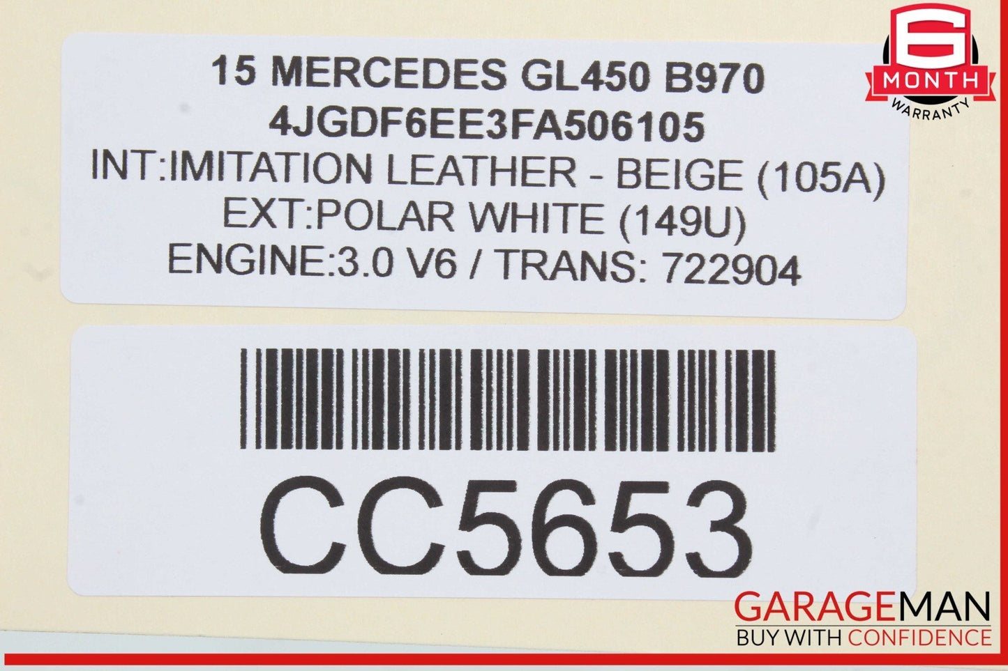 12-16 Mercedes X166 GL450 GL350 ML400 Dashboard Dash Board Panel Assembly OEM