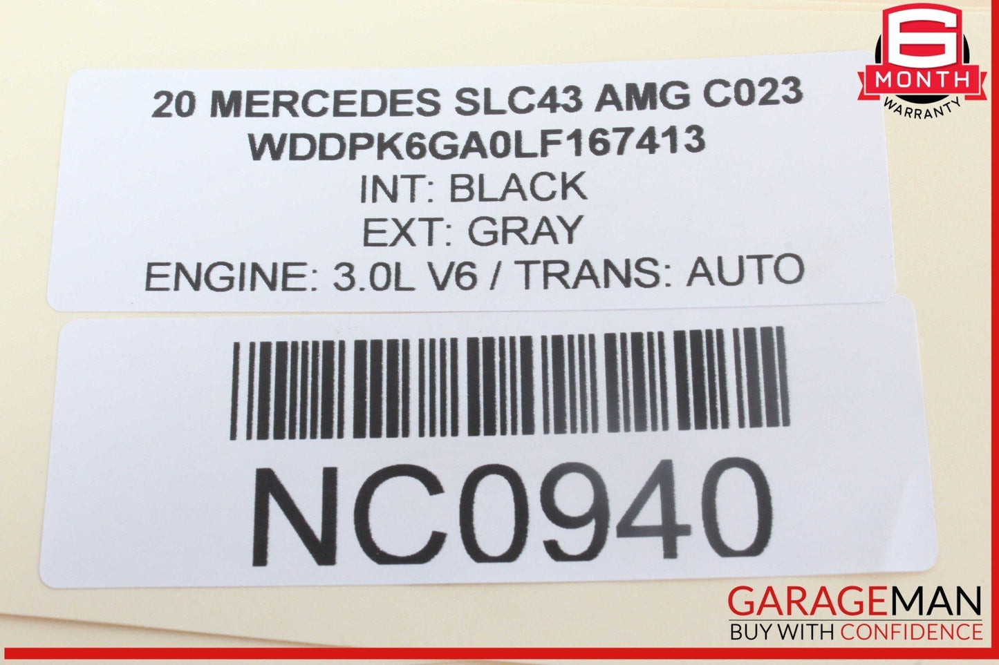 12-20 Mercedes R172 SLC43 AMG SLC300 Center Console Roller Storage Cup Holder
