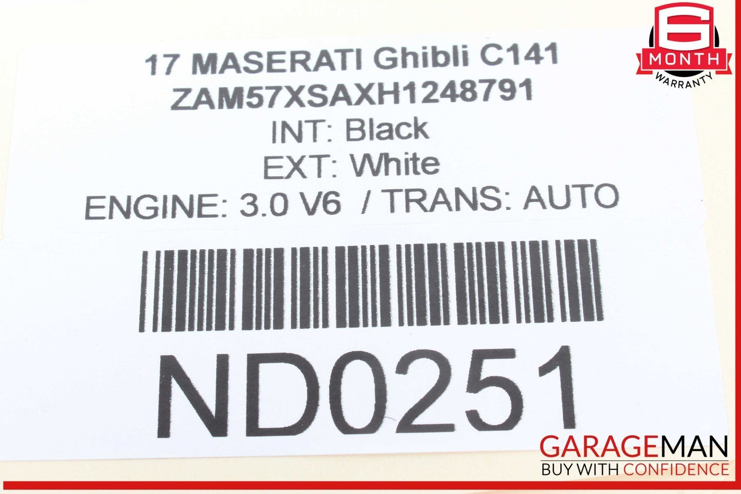 17-22 Maserati Ghibli M157 Levante M161 Push Start Ignition Button w/ Key OEM